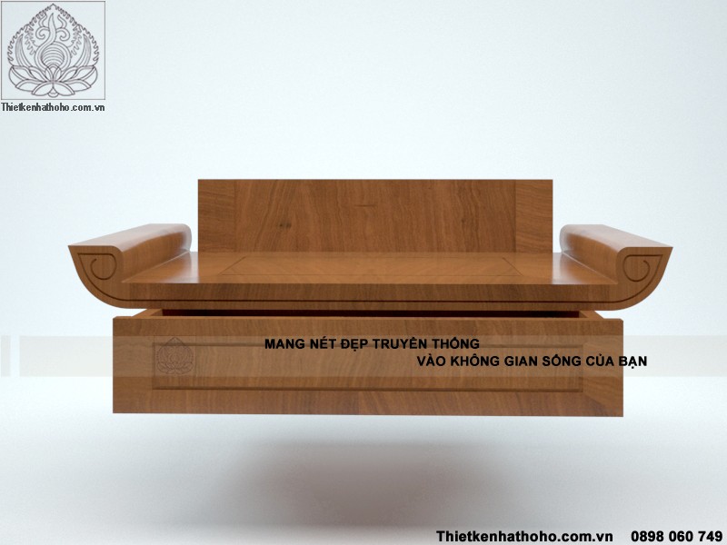 bàn thờ treo hiện đại gỗ Gõ