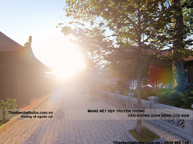 Ánh nắng đẹp của chùa Minh Linh tại Hải Phòng