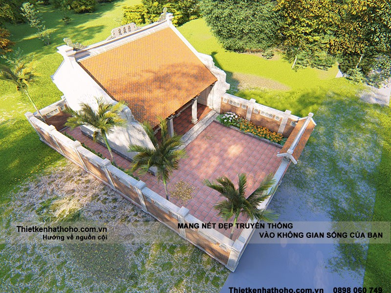 Khuôn viên nhỏ nhưng đảm bảo xây dựng nhà thờ họ